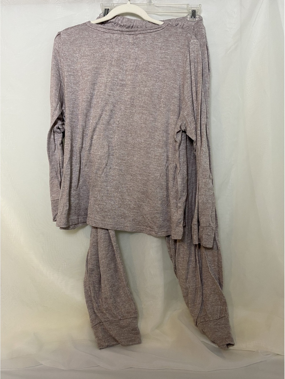 White Mark Heather Light Purple Gray Knit Lounge Set Size XL